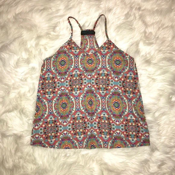 Tinley boho print racerback tank top - Picture 6 of 9
